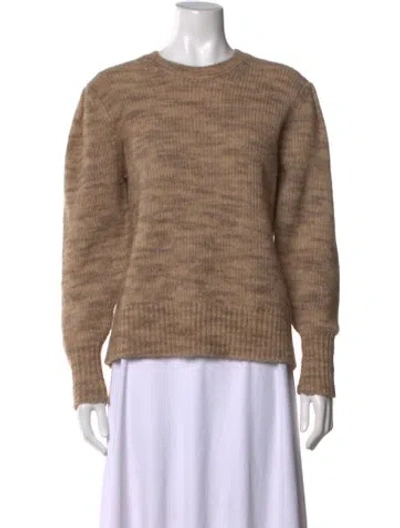 Pre-owned Ann Mashburn Crew Neck Sweater In Neutrals