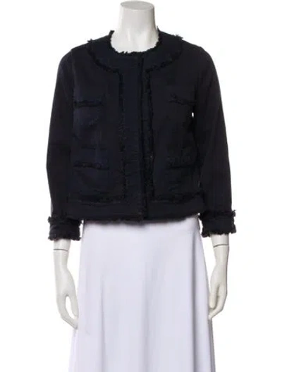 Pre-owned Ann Mashburn Denim Jacket In Blue