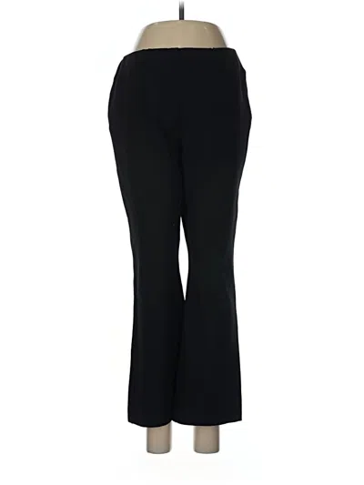 Pre-owned Ann Mashburn Dress Pants In Black