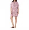 Ann Mashburn Elbow-sleeve Frill Midi Dress In Orchid Fields Of Eden Liberty In Multi