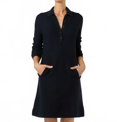 Ann Mashburn Elise Mini Dress In Navy In Black