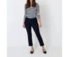 Ann Mashburn Flare Pants In Indigo Stretch Denim In Multi