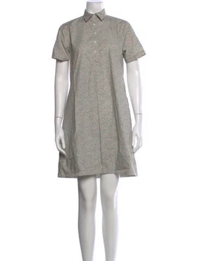 Pre-owned Ann Mashburn Floral Print Mini Dress In Pink