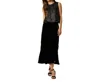 ANN MASHBURN GIA SHELL TOP IN BLACK BEADED MESH