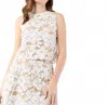 Ann Mashburn Gia Shell Top In Ivor/khaki