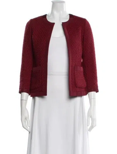Pre-owned Ann Mashburn Jacket In Red