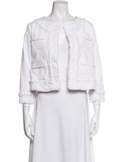 Pre-owned Ann Mashburn Jacket In White