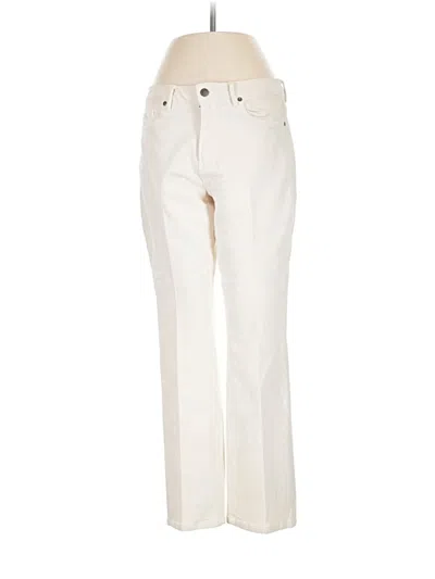 Pre-owned Ann Mashburn Jeans In Ivory