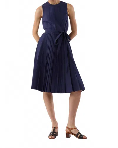 Ann Mashburn Joelle Midi Dress In Navy In Blue