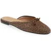 Ann Mashburn Joy Suede Mule In Leopard Printed Suede