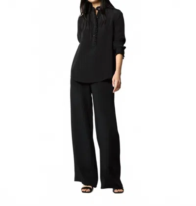 Ann Mashburn Kelly Pant In Black Silk