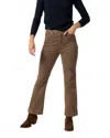 Ann Mashburn Kendall Flare 5-pocket Jean In Mink Stretch Cord