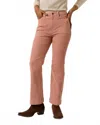 Ann Mashburn Kendall Flare 5 Pocket Jean In Rose Cord