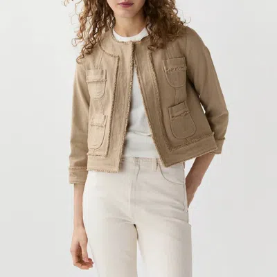 Ann Mashburn Kiki Jacket In Khaki In Green