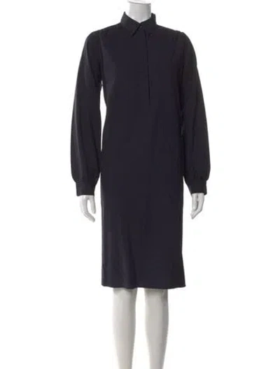 Pre-owned Ann Mashburn Knee-length Dress In Black