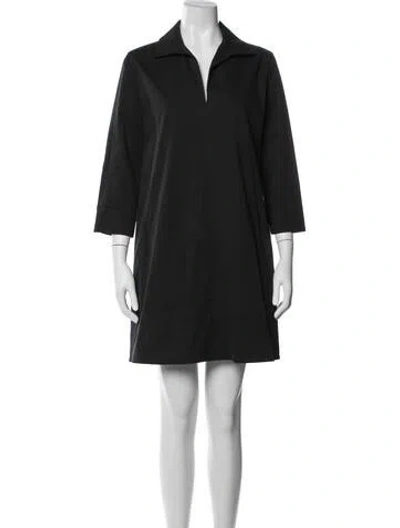 Pre-owned Ann Mashburn Knee-length Dress In Black