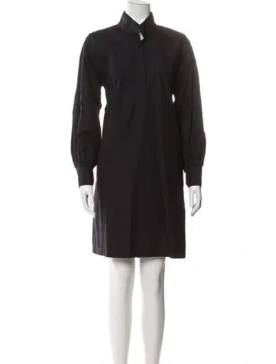 Pre-owned Ann Mashburn Knee-length Dress In Blue