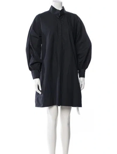 Pre-owned Ann Mashburn Knee-length Dress In Blue