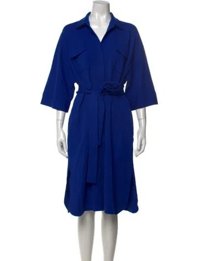 Pre-owned Ann Mashburn Knee-length Dress W/ Tags In Blue