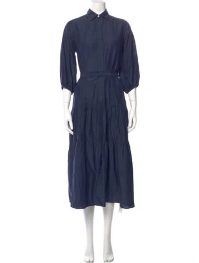 Pre-owned Ann Mashburn Long Dress In Blue