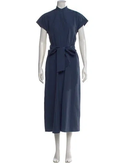 Pre-owned Ann Mashburn Long Dress In Blue