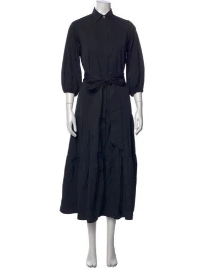 Pre-owned Ann Mashburn Long Dress In Blue