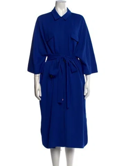 Pre-owned Ann Mashburn Long Dress In Blue