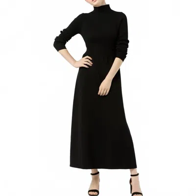 Ann Mashburn Long Sleeve Charlotte Maxi Dress In Black