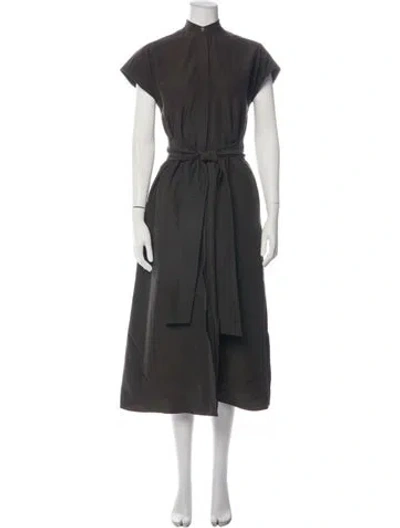 Pre-owned Ann Mashburn Midi Length Dress In Blue