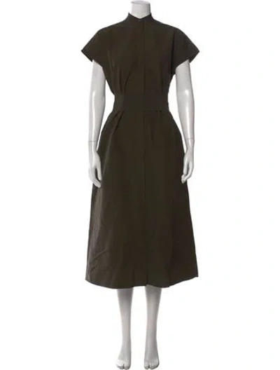 Pre-owned Ann Mashburn Midi Length Dress In Green