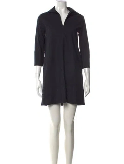 Pre-owned Ann Mashburn Mini Dress In Black