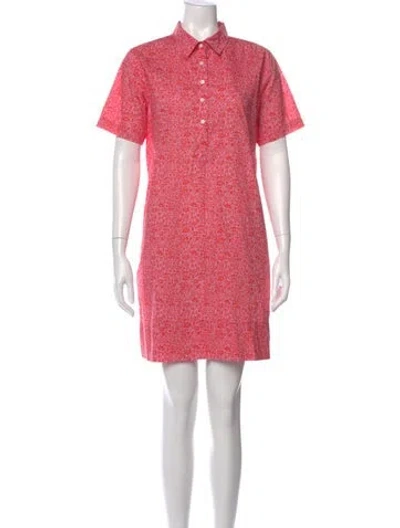 Pre-owned Ann Mashburn Mini Dress In Red