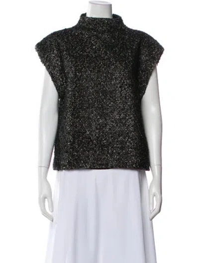 Pre-owned Ann Mashburn Mock Neck Sweater In Multi