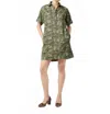 Ann Mashburn Molly Mini Dress In Olive Harkness Forest In Green