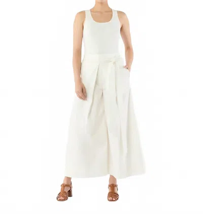 Ann Mashburn Molly Pant In White Stretch Poplin