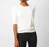 ANN MASHBURN NADINE SWEATER IN IVORY