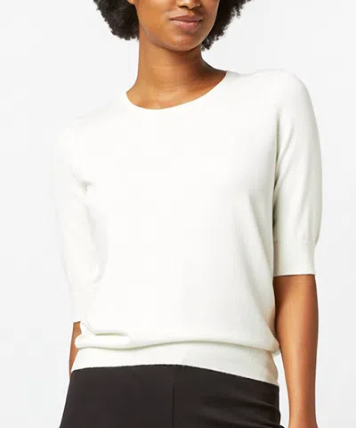 Ann Mashburn Nadine Sweater In Ivory In White