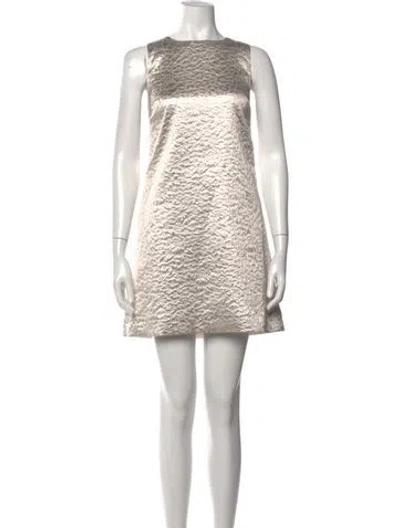 Pre-owned Ann Mashburn Patterned Mini Dress W/ Tags In Multicolor