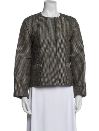 Pre-owned Ann Mashburn Printed Evening Jacket In Multi