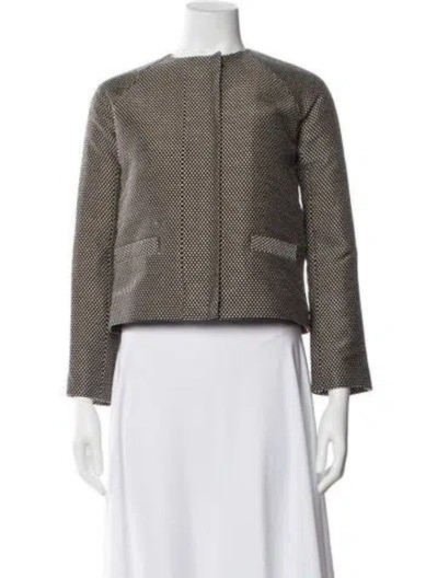 Pre-owned Ann Mashburn Printed Jacket In Multi