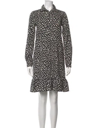 Pre-owned Ann Mashburn Printed Knee-length Dress In Multi