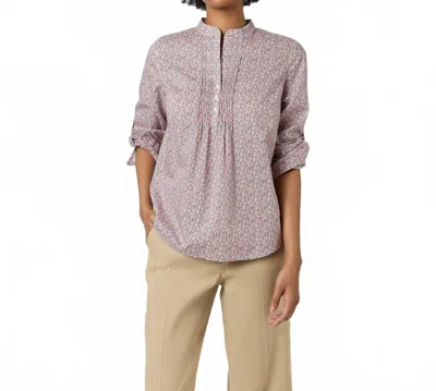 Ann Mashburn Robin Shirt In Berry/orange/green In Multi