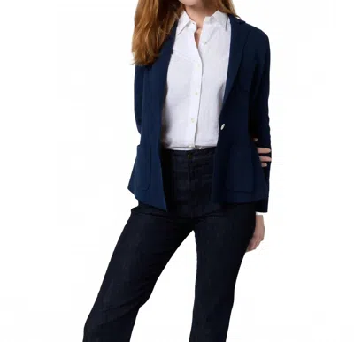 Ann Mashburn Schoolboy Blazer In Navy In Blue
