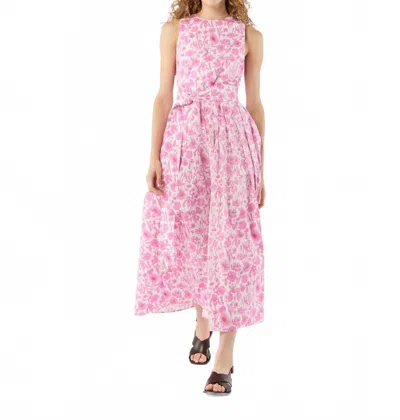 Ann Mashburn Serena Midi Dress In Pink Liberty In Multi