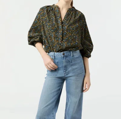 Ann Mashburn Sienna Top In Navy/multi