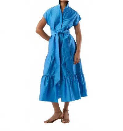 Ann Mashburn Sophia Dress In Iris In Blue