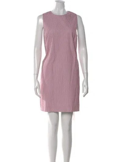 Pre-owned Ann Mashburn Striped Mini Dress In Multi