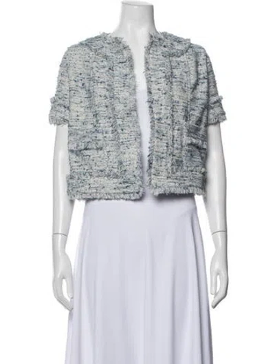 Pre-owned Ann Mashburn Tweed Pattern Jacket In Multicolor