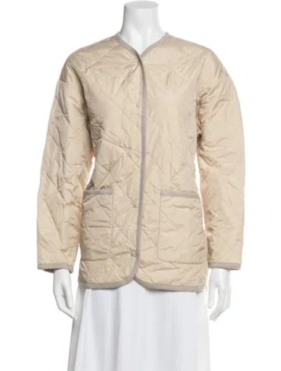 Pre-owned Ann Mashburn Tweed Pattern Jacket W/ Tags In Neutrals