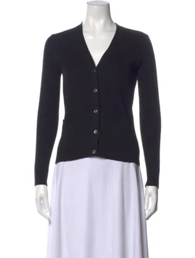 Pre-owned Ann Mashburn V-neck Sweater In Blue